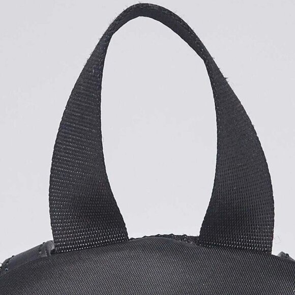 Fendi Black Nylon and Shearling Mini Backpack Bag - Picture 7 of 11